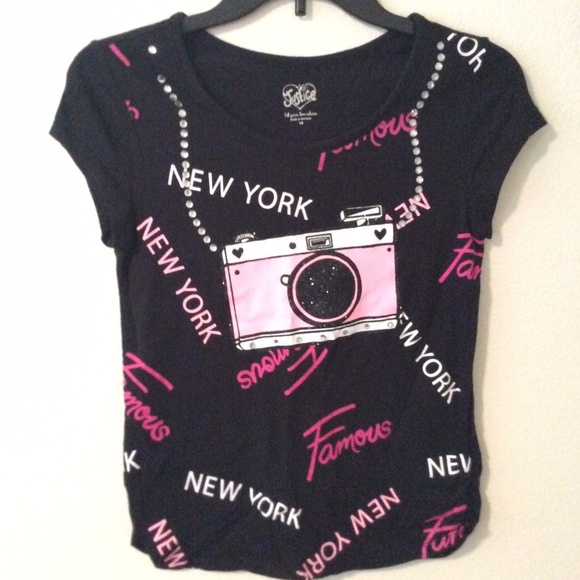 Justice Girls T-shirt size 14 - Picture 1 of 2